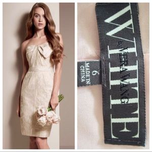 VERA WANG METALLIC GOLD DRESS SIZE 6 NWT